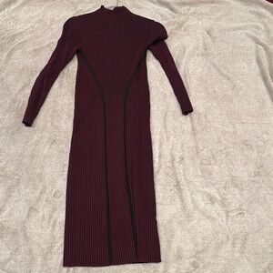 French Connection Wine Long Sleeve Dress